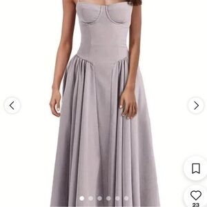 Elegant Gray Women's Dress